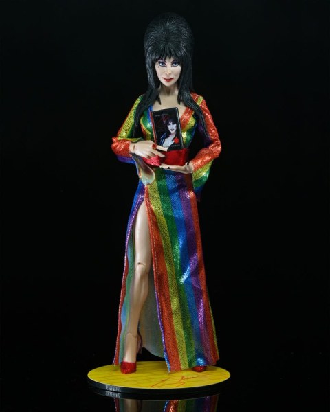 Elvira, Herrin der Dunkelheit Figur bekleidet über dem Regenbogen Elvira 20 cm