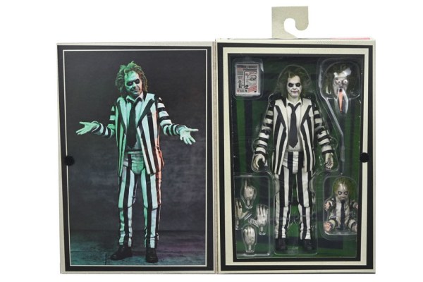 Beetlejuice Beetlejuice Figur 7 Maßstab Ultimate Striped Suit Beetlejuice 18 cm