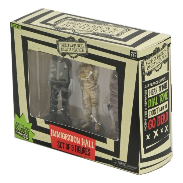 Beetlejuice Beetlejuice Pack 3 Figuren Immigration Hall 1 10 cm