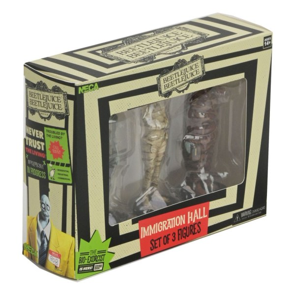 Beetlejuice Beetlejuice Pack 3 Figuren Immigration Hall 1 10 cm