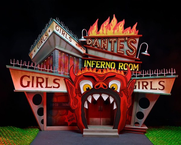 Beetlejuice (1988) diorama Trenchcoat mit Spikes Inferno Room Deluxe Set