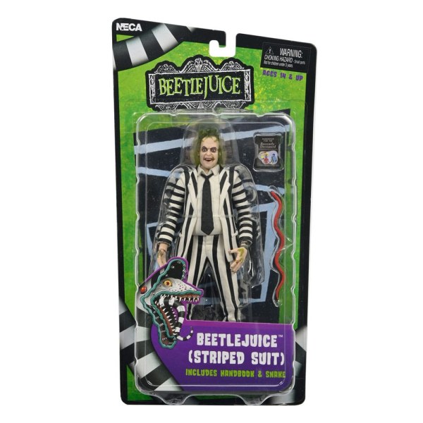 Beetlejuice 1988 Figur Beetlejuice Schwarz-weiß gestreifter Anzug 18 cm