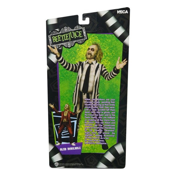 Beetlejuice 1988 Figur Beetlejuice Schwarz-weiß gestreifter Anzug 18 cm