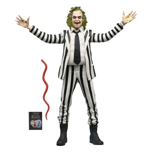 Beetlejuice 1988 Figur Beetlejuice Schwarz-weiß gestreifter Anzug 18 cm