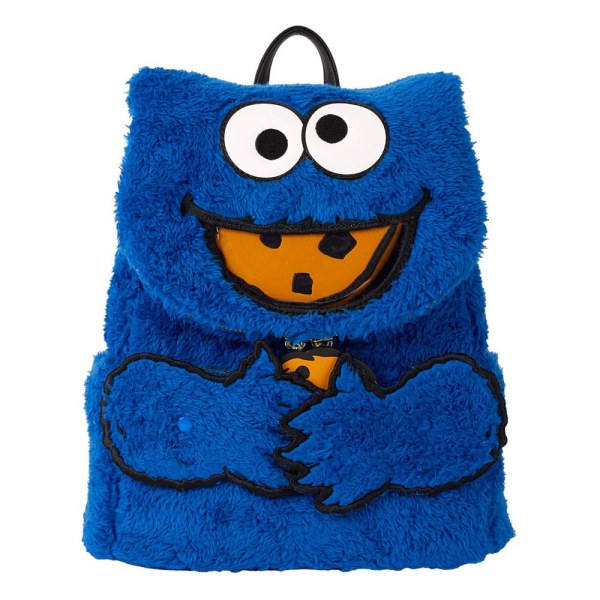 1, Sesamstraße von Loungefly Plüsch-Mini-Krümelmonster-Rucksack