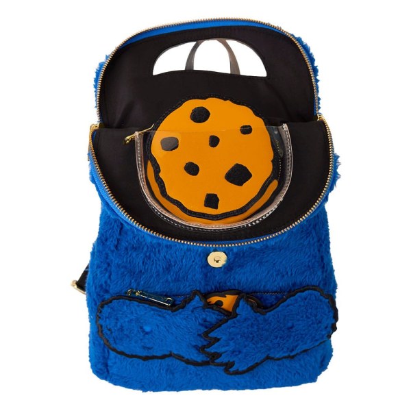 1, Sesamstraße von Loungefly Plüsch-Mini-Krümelmonster-Rucksack