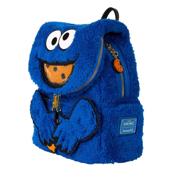 1, Sesamstraße von Loungefly Plüsch-Mini-Krümelmonster-Rucksack