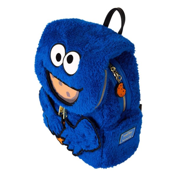 1, Sesamstraße von Loungefly Plüsch-Mini-Krümelmonster-Rucksack