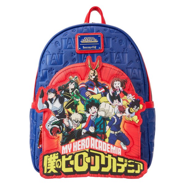 Loungefly My Hero Academia Group Rucksack mit geprägtem Logo, 26 cm
