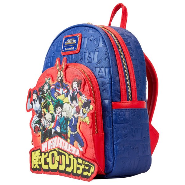 Loungefly My Hero Academia Group Rucksack mit geprägtem Logo, 26 cm