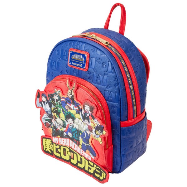 Loungefly My Hero Academia Group Rucksack mit geprägtem Logo, 26 cm