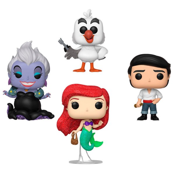 POP-Pack mit 4 Figuren Disney Arielle, die Meerjungfrau Exklusiv