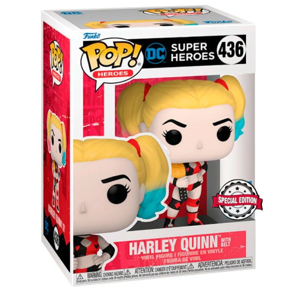 POP! 436 Figur DC Comics Super Heroes Harley Quinn Exklusiv
