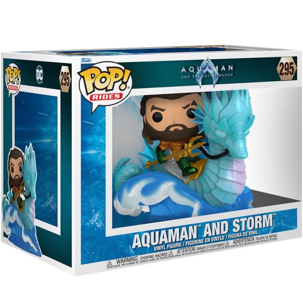 POP! 295 Figur Ride Deluxe DC Comics Aquaman und das verlorene Königreich Aquaman auf Storm