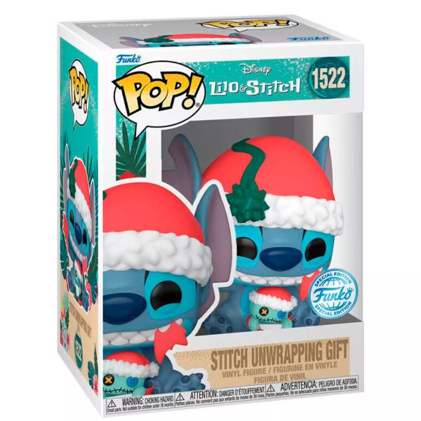 POP! 1522 Figur Disney Lilo & Stitch - Stitch beim Auspacken eines Geschenks