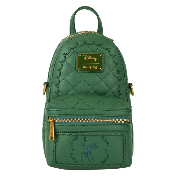 Wandelbare umhängetasche mit gesteppter Bambi -Textur und Münzfach – DISNEY LOUNGEFLY