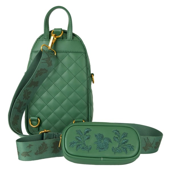 Wandelbare umhängetasche mit gesteppter Bambi -Textur und Münzfach – DISNEY LOUNGEFLY