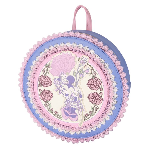 Minnie Mini-Rucksack mit Blumenmuster und Spitze – DISNEY LOUNGEFLY