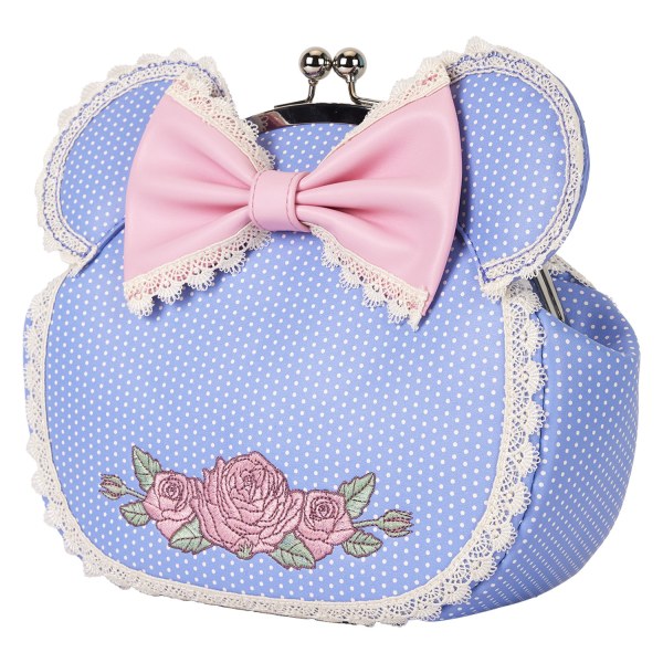 Minnie umhängetasche mit Blumen- und Spitzenverschluss – DISNEY LOUNGEFLY