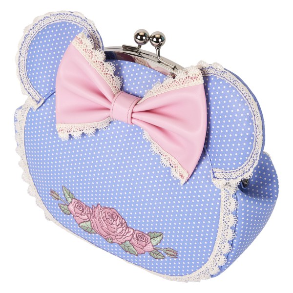 Minnie umhängetasche mit Blumen- und Spitzenverschluss – DISNEY LOUNGEFLY