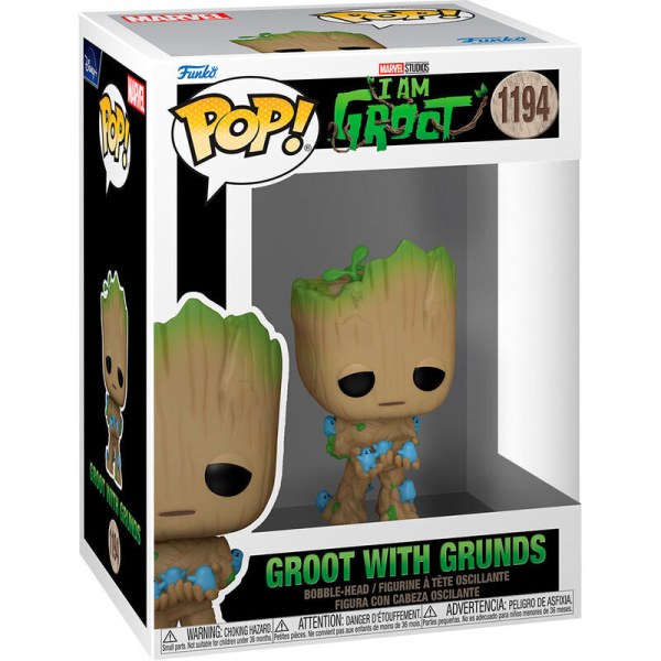 POP! 1194 Figur Marvel Ich bin Groot - Groot mit Grunds