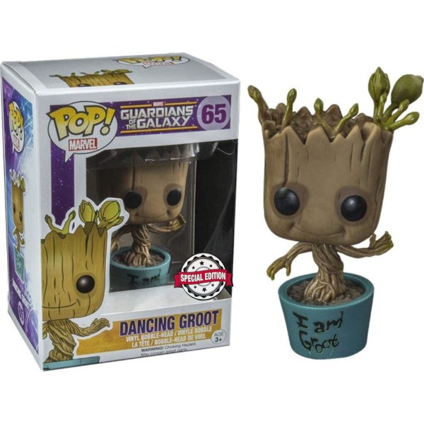 POP! 65 Figur Marvel Guardians of the Galaxy Tanzend Ich bin Groot Exklusiv