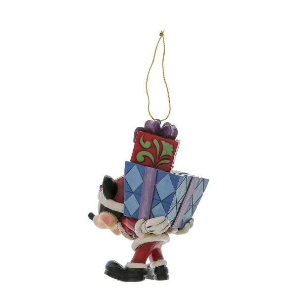 Mickey Mouse mit Geschenken auf der Rückseite – Hängender Anhänger – DISNEY TRADITIONS