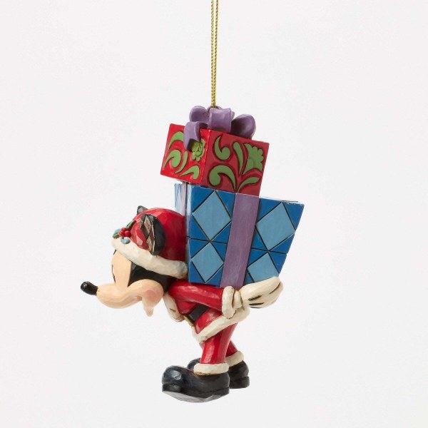 Mickey Mouse mit Geschenken auf der Rückseite – Hängender Anhänger – DISNEY TRADITIONS