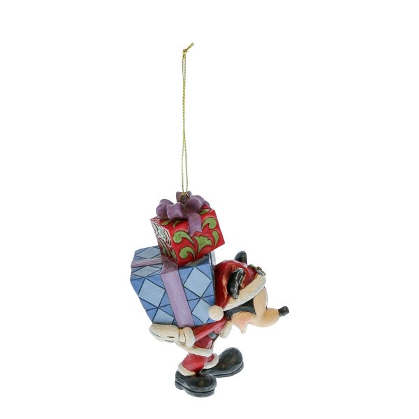 Mickey Mouse mit Geschenken auf der Rückseite – Hängender Anhänger – DISNEY TRADITIONS