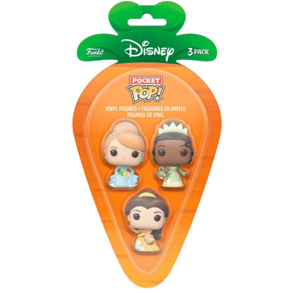 Carrot Pocket POP Blister 3 Figuren Disney Princess Aschenputtel Tiana Bella ostern