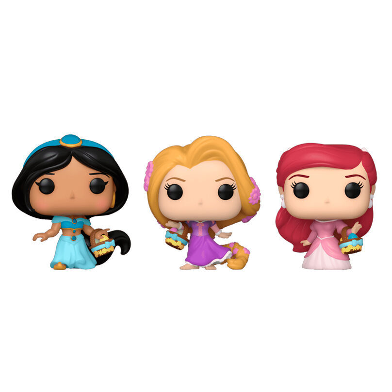 Carrot Pocket POP Blister 3 Figuren Disney Princess Rapunzel Ariel Jasmin ostern