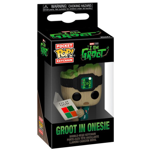 Pocket POP Schlüsselanhänger Marvel I am Groot - Groot mit Onesie