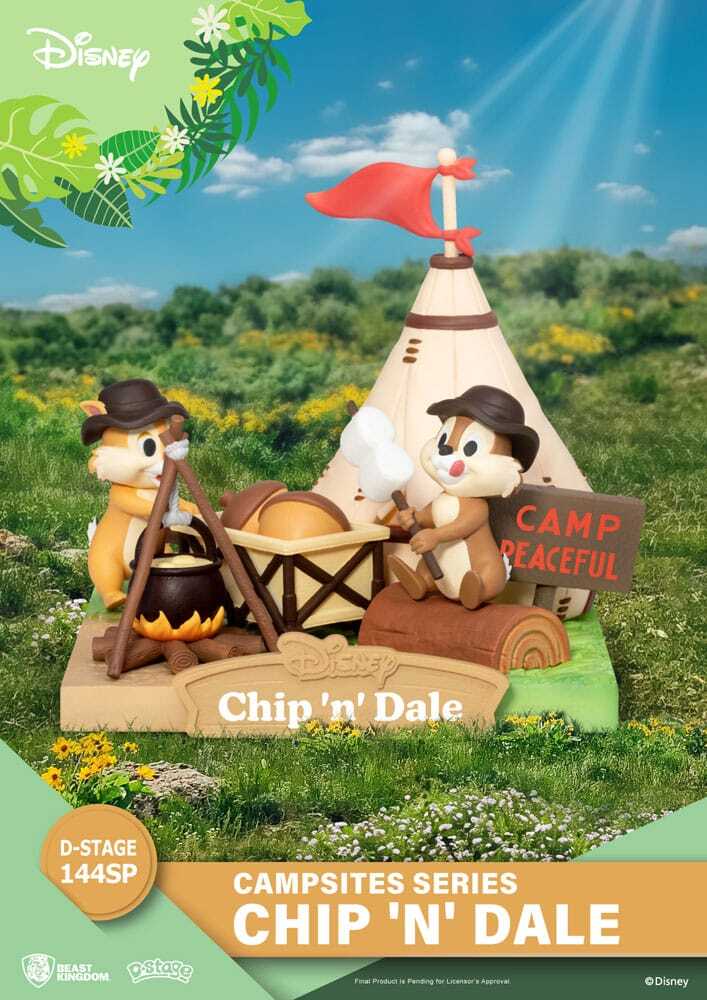 Disney diorama PVC D-Stage Campsite Serie Chip Und Chap Sonderedition 10 cm