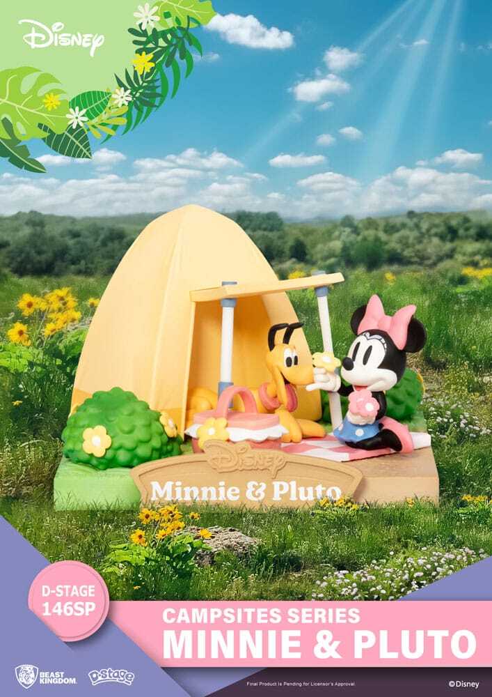 Disney diorama PVC D-Stage Campsite Series Mini & Pluto Sonderedition 10 cm