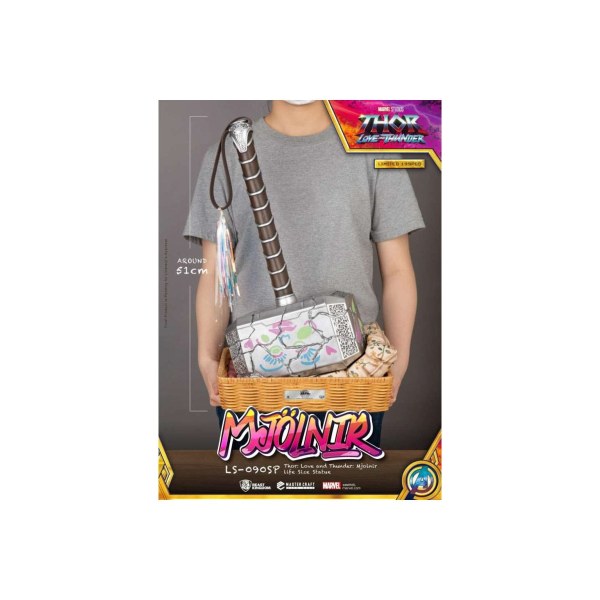 Marvel: Thor Love and Thunder – Mjolnir Love Version, Statue im Maßstab 1:1
