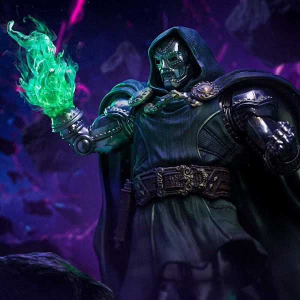 Der Infinity Gauntlet Marvel Legends Diorama Statuette 1/10 Art Scale Infinity Doctor Doom Deluxe Edition 42 cm