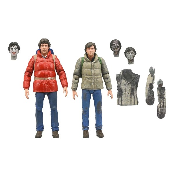 EIN AMERIKANISCHER WERWOLF IN LONDON – 18 CM ACTIONFIGUREN – JACK UND DAVID, 2ER-PACK