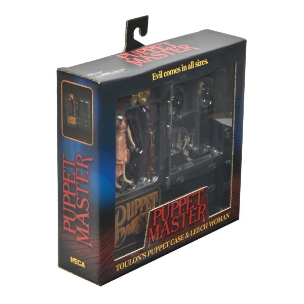 PUPPET MASTER - 7" ACTIONFIGUR - LEECH WOMAN UND TOULON'S PUPPET CASE 2 PK