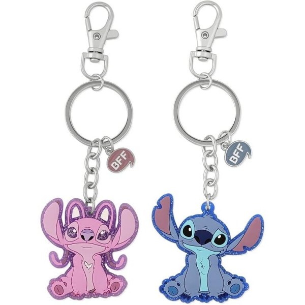 Set mit 2 schlüsselanhänger Engel & Stitch - Disney