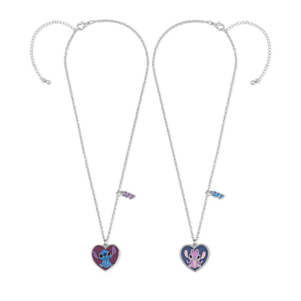 Set mit 2 Halsketten Engel & Stitch - Disney
