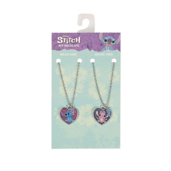 Set mit 2 Halsketten Engel & Stitch - Disney