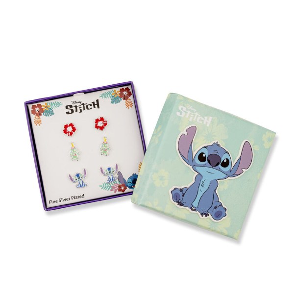 Set 3 Paar Ohrringe Silber Stitch - Disney