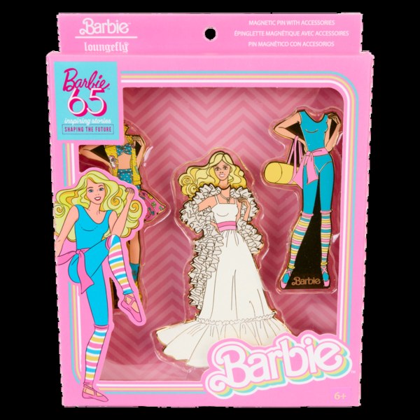 Barbie Loungefly 65. Jubiläums-Papierpuppe, magnetisches Pin-Set
