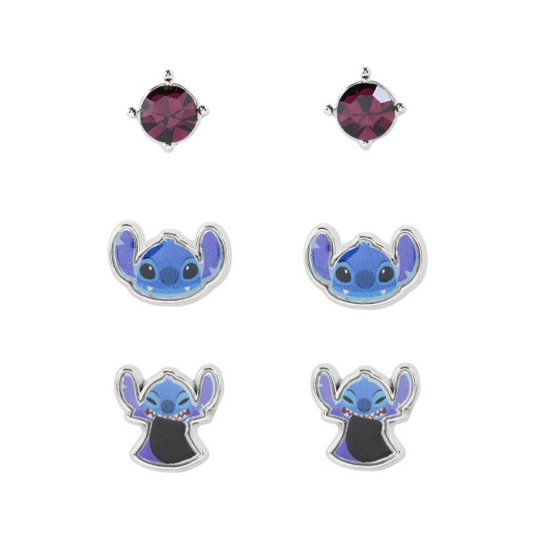 Set mit 3 Paar Ohrringen Stitch - Disney