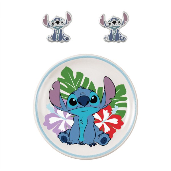 Stitch Ohrringe + Schmuckplättchen - Disney