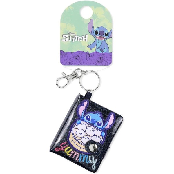 Stitch blauer Glitzer-Notizblock-Schlüsselanhänger - Disney