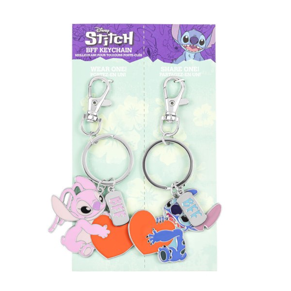 Stitch & Engel Set 2 schlüsselanhänger - Disney