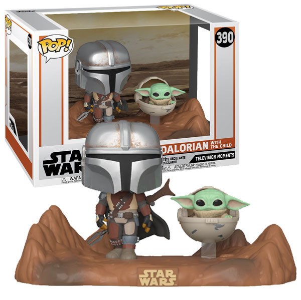 SW Star Wars Pop! 390 Filmmoment Mandalorianer & Kind
