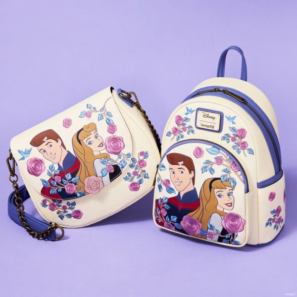 MINI-RUCKSACK MIT PRINZESSIN AURORA UND PRINZ PHILLIP – DORNRÖSCHEN – DISNEY LOUNGEFLY