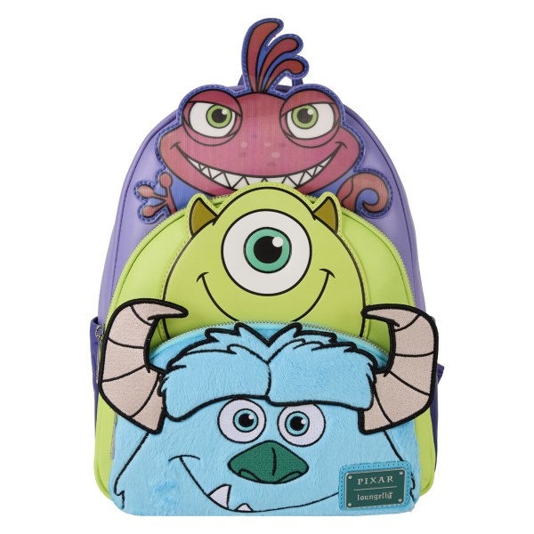 MONSTERS AG DREIFACHE RUCKSACK - DISNEY-PIXAR LOUNGEFLY